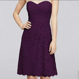 David's Bridal Dress w/Sweetheart Neckline F19217